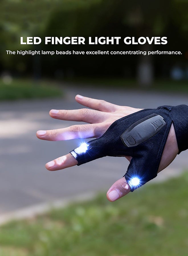 Sweet Life LED Flashlight Gloves, Mens Valentines Gifts for Men Dad Husband Boyfriend, Anniversary Birthday Gifts for Camping Essentials Cool Gadgets Tools for Fishing Repairing - Image 5